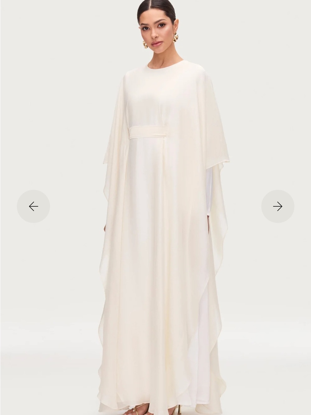 Veiled Ethereal Silk Dress - Women's Elegant